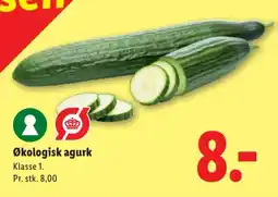 Lidl Økologisk agurk tilbud