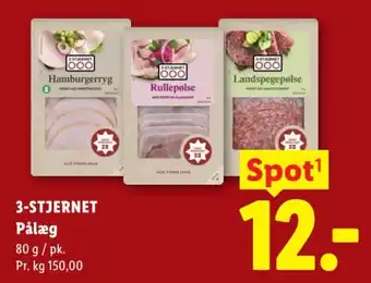 Lidl 3-STJERNET Pålæg tilbud