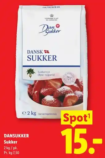 Lidl DANSUKKER Sukker tilbud