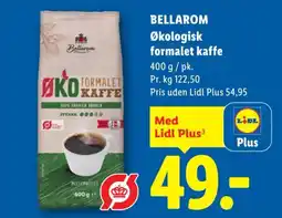 Lidl BELLAROM Økologisk formalet kaffe tilbud