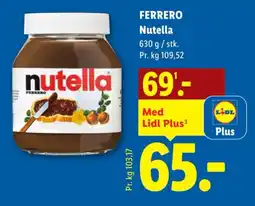Lidl FERRERO Nutella tilbud
