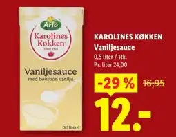 Lidl ARLA Karolines Køkken Vaniljesauce tilbud