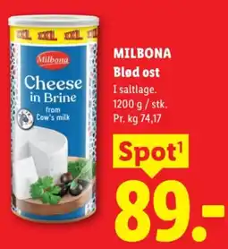 Lidl MILBONA Blød ost tilbud
