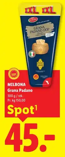 Lidl MILBONA Grana Padano tilbud