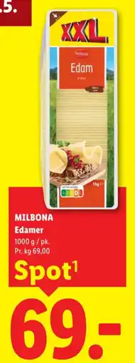 Lidl MILBONA Edamer tilbud