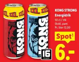 Lidl KONG STRONG Energidrik tilbud