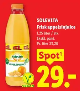 Lidl SOLEVITA Frisk appelsinjuice tilbud