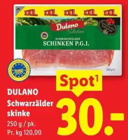 Lidl DULANO Schwarzälder skinke tilbud