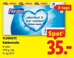 Lidl FLORALYS Køkkenrulle tilbud