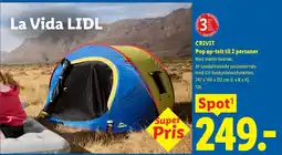 Lidl CRIVIT Pop op-telt til 2 personer tilbud