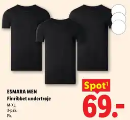 Lidl ESMARA MEN Finribbet undertrøje tilbud