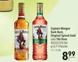 Citti CAPTAIN MORGAN Dark rum, original spiced gold oder tiki rum tilbud