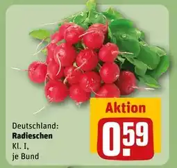 REWE DE Radieschen, EUR 0.59 tilbud