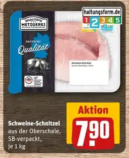 REWE DE Schweine-Schnitzel, EUR 7.9 tilbud