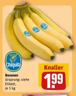 REWE DE Bananen, EUR 1.99 tilbud