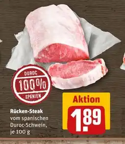 REWE DE Rücken-Steak, EUR 1.89 tilbud