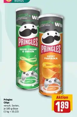 REWE DE Pringles Chips, EUR 1.89 tilbud