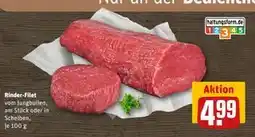 REWE DE Rinder-Filet, EUR 4.99 tilbud