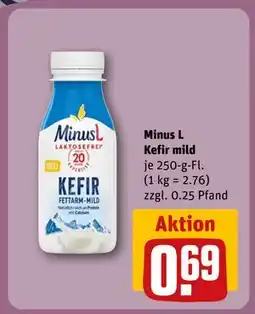 REWE DE Minus L Kefir mild, EUR 0.69 tilbud