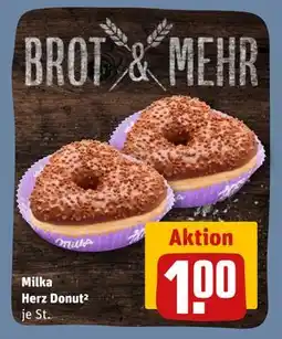 REWE DE Milka Herz Donut², EUR 1 tilbud