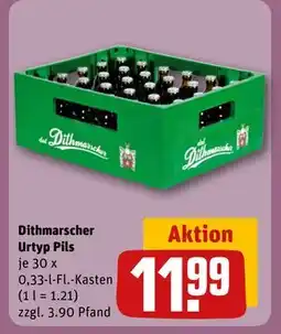 REWE DE Dithmarscher Urtyp Pils, EUR 11.99 tilbud