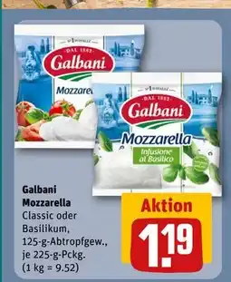REWE DE Galbani Mozzarella, EUR 1.19 tilbud