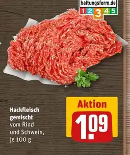 REWE DE Hackfleisch gemischt, EUR 1.09 tilbud