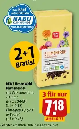 REWE DE REWE Beste Wahl Blumenerde¹, EUR 7.18 tilbud