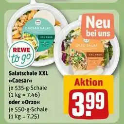 REWE DE Salatschale XXL Caesar oder Orzo, EUR 3.99 tilbud