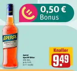 REWE DE Aperol Aperitif Bitter, EUR 9.49 tilbud