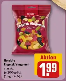 REWE DE Nordthy Engelsk Vingummi, EUR 1.99 tilbud