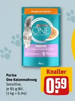 REWE DE Purina One Katzennahrung, EUR 0.59 tilbud