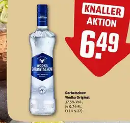 REWE DE Gorbatschow Wodka Original, EUR 6.49 tilbud