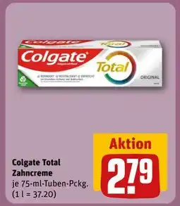REWE DE Colgate Total Zahncreme, EUR 2.79 tilbud