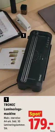 Lidl TRONIC Lamineringsmaskine tilbud