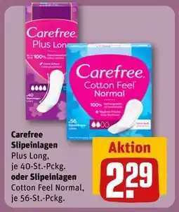 REWE DE Carefree Slipeinlagen oder Slipeinlagen, EUR 2.29 tilbud