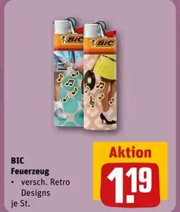 REWE DE BIC Feuerzeug, EUR 1.19 tilbud