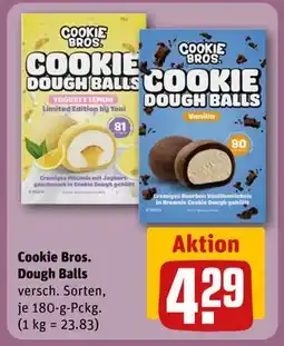 REWE DE Cookie Bros Dough Balls, EUR 4.29 tilbud