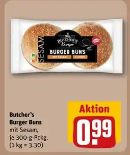 REWE DE Butcher's Burger Buns, EUR 0.99 tilbud