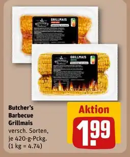 REWE DE Butcher's Barbecue Grillmais, EUR 1.99 tilbud