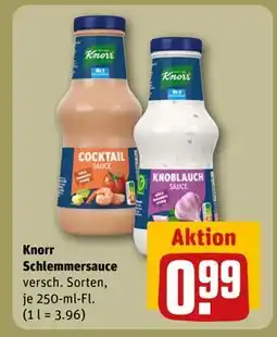 REWE DE Knorr Schlemmersauce, EUR 0.99 tilbud