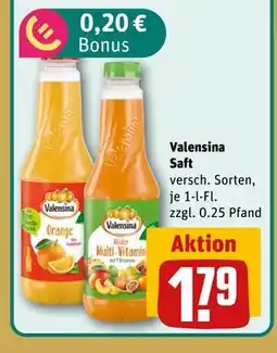 REWE DE Valensina Saft, EUR 1.79 tilbud
