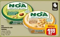REWE DE Noa Brotaufstrich oder Hummus, EUR 1.99 tilbud