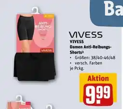 REWE DE VIVESS Damen Anti-Reibungs-Shorts³, EUR 9.99 tilbud