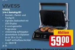 REWE DE VIVESS 3-in-1 Kontaktgrill³, EUR 59 tilbud