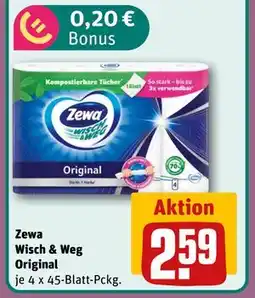 REWE DE Zewa Wisch & Weg Original, EUR 2.59 tilbud