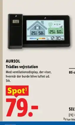 Lidl AURIOL Trådløs vejrstation tilbud
