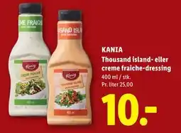 Lidl KANIA Thousand island- eller creme fraiche-dressing tilbud