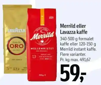 Føtex Merrild eller Lavazza kaffe tilbud