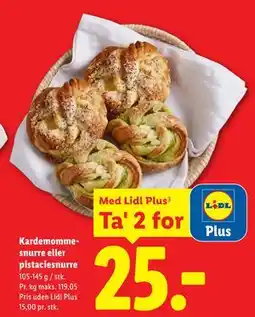 Lidl Kardemommesnurre eller pistaciesnurre tilbud